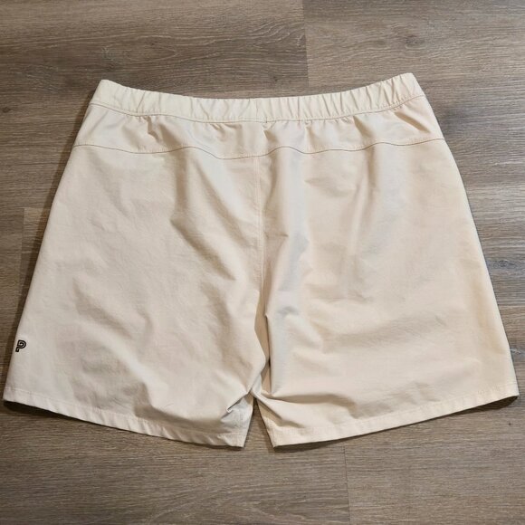 Public Rec Flex Shorts Men's Size 42 Beige Performance Stretch Athletic Gym EUC - Picture 7 of 8